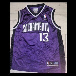 Vintage Sacramento Kings Doug Christie Reebok Basketball Jersey Kids Sz M 10-12